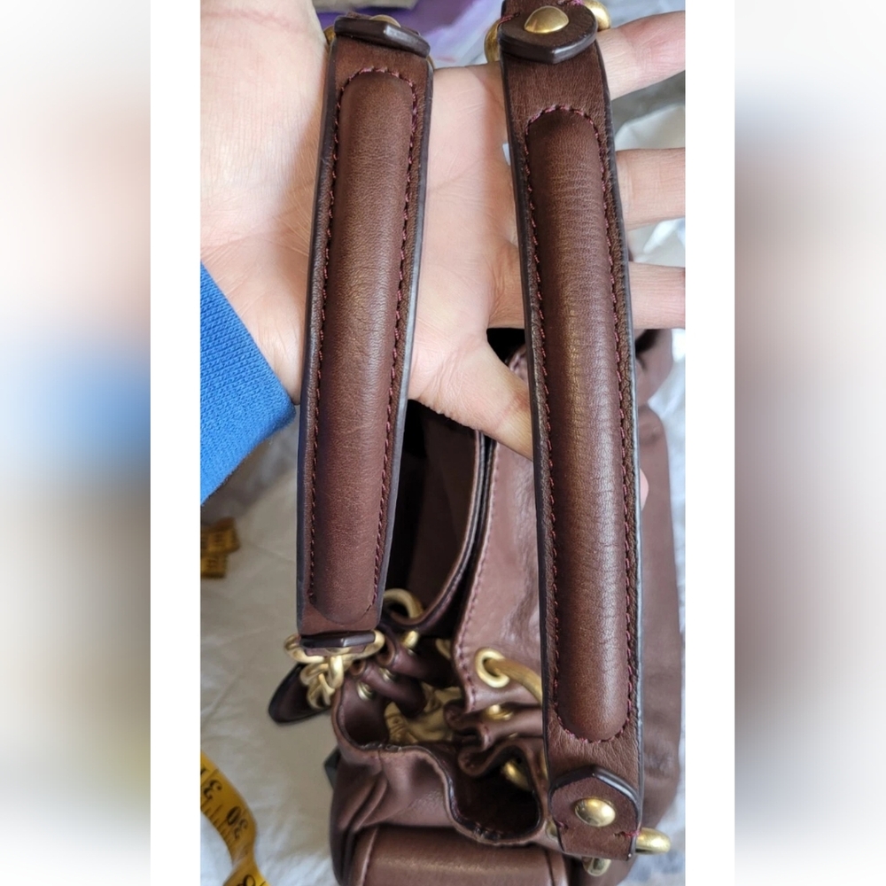 Juicy Couture Brown Leather Shoulder Date Night Small Bag - Picture 6 of 15